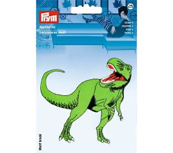 Nášivka dinosaurus, t-rex, velký, nažehlovací, zelená