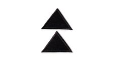 Nášivka trojúhelníky, malé, nažehlovací, černá