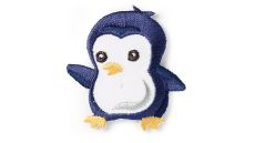 Nášivka tučňák, nažehlovací, modrá
