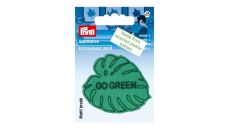 Nášivka recyklovaná, list go green, nažehlovací