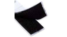 Páska na suchý zip, samolepicí, 20 mm x 0,6 m, černá