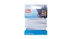 Elastická šňůrka, 2,5 mm, bílá, 3 m