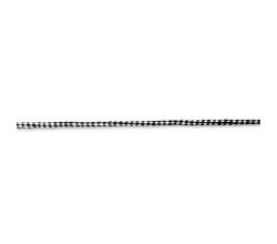 Šňůrka větrovky, 4 mm, 1,5 m, černá/bílá