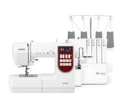 Šicí stroj Janome DM7200 + overlock Singer S14-78