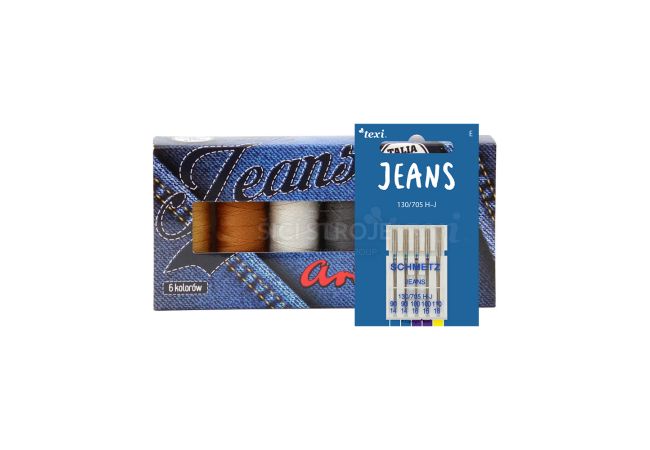 Základní sada pro šití džínů (jeans) pro šicí stroje