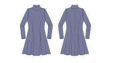 Střih Romana dámské šaty/mikinošaty 170 cm