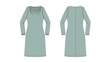 Střih Vlaďka dámské šaty (tričko) 170 cm