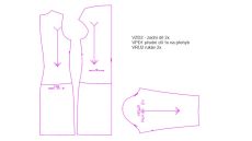 Střih Vlaďka dámské šaty (tričko) 170 cm