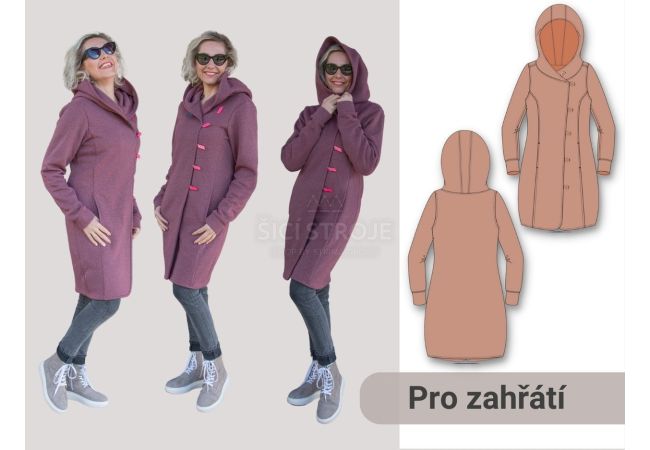 Střih Darina dámská mikina/kabátek 170 cm