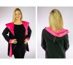 Střih Cardigan s kapucí dámský cardigan 170 cm