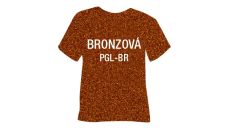 Glitrová hrubá nažehlovací fólie POLI-TAPE Craft - bronzová