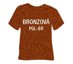 Glitrová hrubá nažehlovací fólie POLI-TAPE Craft - bronzová