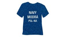 Glitrová hrubá nažehlovací fólie POLI-TAPE Craft - navy modrá