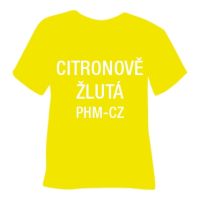 Matná hladká nažehlovací fólie POLI-TAPE Craft - citronově žlutá