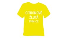Matná hladká nažehlovací fólie POLI-TAPE Craft - citronově žlutá