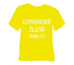 Matná hladká nažehlovací fólie POLI-TAPE Craft - citronově žlutá