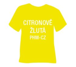 Matná hladká nažehlovací fólie POLI-TAPE Craft - citronově žlutá