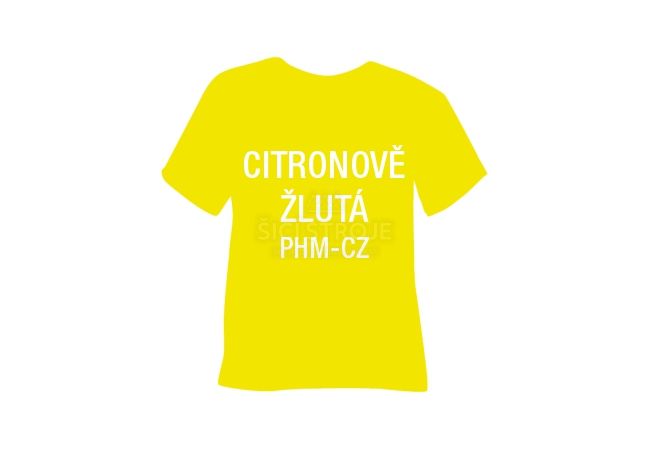 Matná hladká nažehlovací fólie POLI-TAPE Craft - citronově žlutá