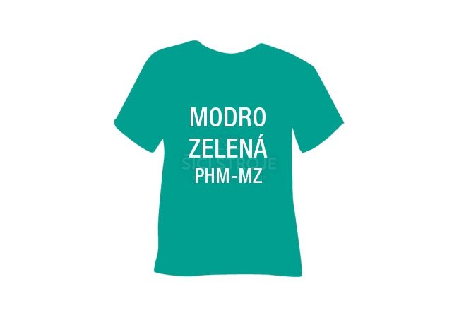 Matná hladká nažehlovací fólie POLI-TAPE Craft - modro-zelená