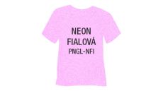 Neonová glitrová hrubá nažehlovací fólie POLI-TAPE Craft - fialová