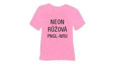 Neonová glitrová hrubá nažehlovací fólie POLI-TAPE Craft - růžová