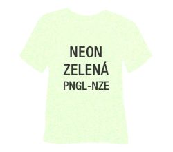 Neonová glitrová hrubá nažehlovací fólie POLI-TAPE Craft - zelená