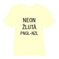 Neonová glitrová hrubá nažehlovací fólie POLI-TAPE Craft - žlutá