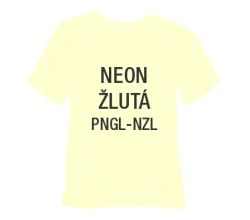Neonová glitrová hrubá nažehlovací fólie POLI-TAPE Craft - žlutá