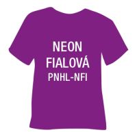 Neonová matná hladká nažehlovací fólie POLI-TAPE Craft - fialová