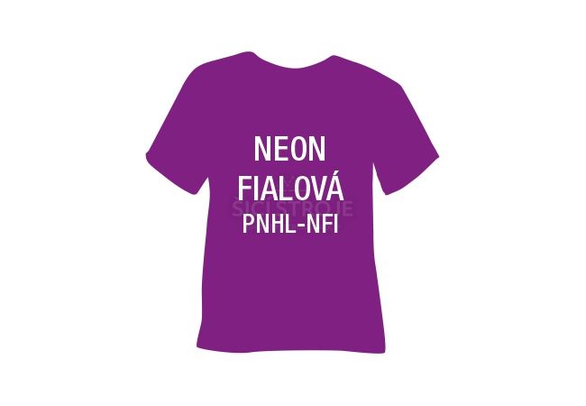 Neonová matná hladká nažehlovací fólie POLI-TAPE Craft - fialová