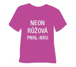 Neonová matná hladká nažehlovací fólie POLI-TAPE Craft - růžová