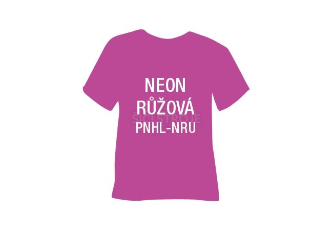 Neonová matná hladká nažehlovací fólie POLI-TAPE Craft - růžová