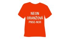 Neonová semišová hrubá nažehlovací fólie POLI-TAPE Craft - oranžová