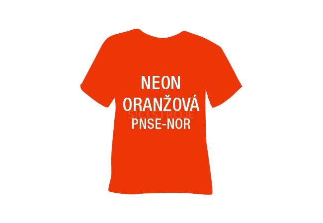 Neonová semišová hrubá nažehlovací fólie POLI-TAPE Craft - oranžová