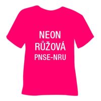 Neonová semišová hrubá nažehlovací fólie POLI-TAPE Craft - růžová