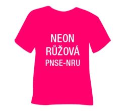 Neonová semišová hrubá nažehlovací fólie POLI-TAPE Craft - růžová