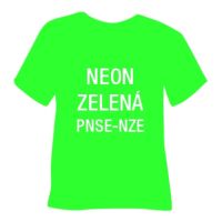 Neonová semišová hrubá nažehlovací fólie POLI-TAPE Craft - zelená