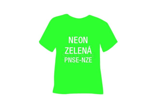 Neonová semišová hrubá nažehlovací fólie POLI-TAPE Craft - zelená