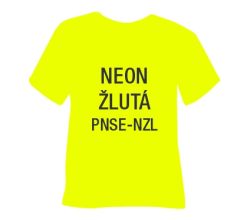 Neonová semišová hrubá nažehlovací fólie POLI-TAPE Craft - žlutá