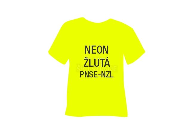 Neonová semišová hrubá nažehlovací fólie POLI-TAPE Craft - žlutá