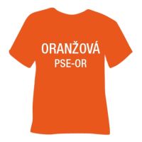 Semišová hrubá nažehlovací fólie POLI-TAPE Craft - oranžová