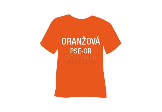 Semišová hrubá nažehlovací fólie POLI-TAPE Craft - oranžová