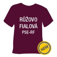 Semišová hrubá nažehlovací fólie POLI-TAPE Craft - růžovo fialová