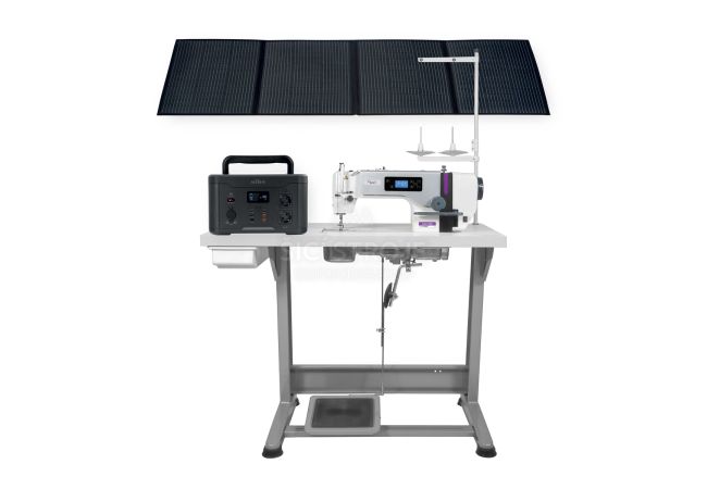 Průmyslový šicí stroj s fotovoltaikou ALPHA TRONIC 3 SET