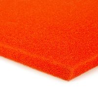 Pěnovka silikonová pro žehlení, potah ELASTIC MICRO 5MM ORANGE 150