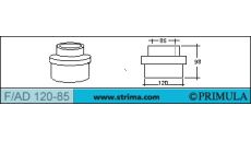 Adaptér pro změnu žehlící tvarovky PRIMULA F/AD 120-85