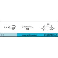 Malá žehlící tvarovka pro blůzy PRIMULA F3