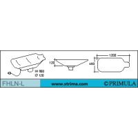 Žehlící tvarovka dlouhá pro profilované díly sak PRIMULA FHLN-L
