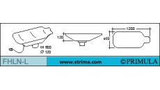 Žehlící tvarovka dlouhá pro profilované díly sak PRIMULA FHLN-L