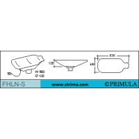 Žehlící tvarovka krátká pro profilované díly sak PRIMULA FHLN-S
